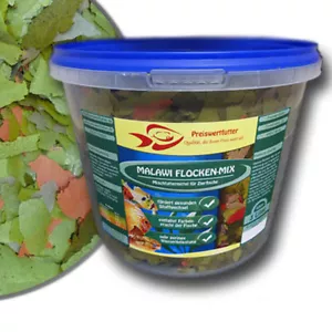 Malawi Flocken-Mix 3Liter Eimer 480 g Cichlidenfutter Futterflocken Fischfutter - Bild 1 von 1