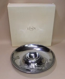 Lenox Butterfly Meadow Chip & Dip Dish In Box - Picture 1 of 8
