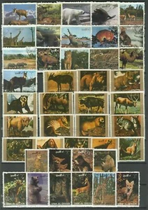 jman und Umm al Qiwain Fauna - Wild animals ☀ CTO/Used - Two scans - Picture 1 of 2
