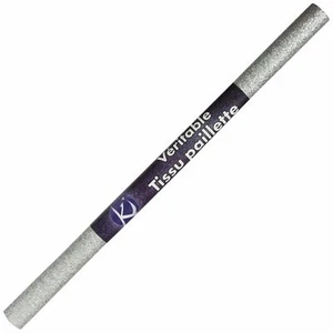 Coupon Stoff Glitzer Silber 66x45 cm - Bild 1 von 2