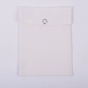 25Pcs White Promotional Wedding Favor Jewelry Organizer Flap Coin Pouch 4x6Inch - Picture 1 of 7