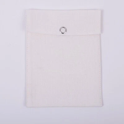 25Pcs White Promotional Wedding Favor Jewelry Organizer Flap Coin Pouch 4x6Inch - Image 1 of 4