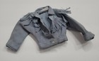 Barbie Doll Clothes Coat Jacket Light Blue Fringe Western Fashion Style Cute