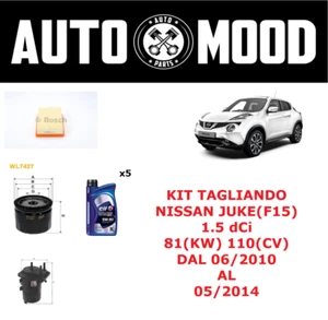 KIT TAGLIANDO -NISSAN JUKE(F15) 1.5 dCi 81(KW) 110(CV) DAL 2010 AL 2014-OLIO ELF - Foto 1 di 6