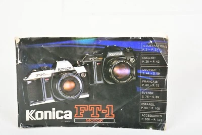 Manual de motor original Konica FT-1 - multilingüe, más sección de accesorios Foto 1 de 4