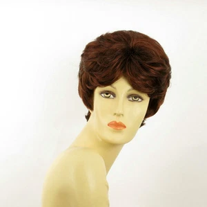 short wig for women dark brown intense copper ref: VAL 322 PERUK - Picture 1 of 8