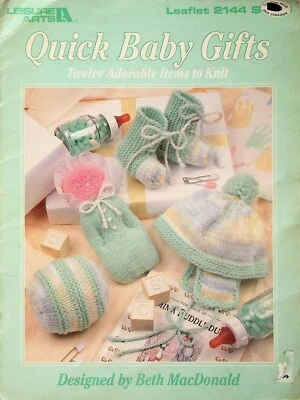 Baby Gifts Quick Knit 12 Design Patterns By Leisure Arts - Image 1 of 3