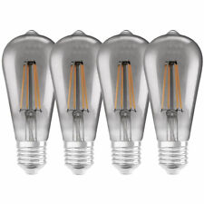 4 x LED Filament Smart+ Edison 6W E27 Rauchglas warm Dimmbar Bluetooth  UVP 87€
