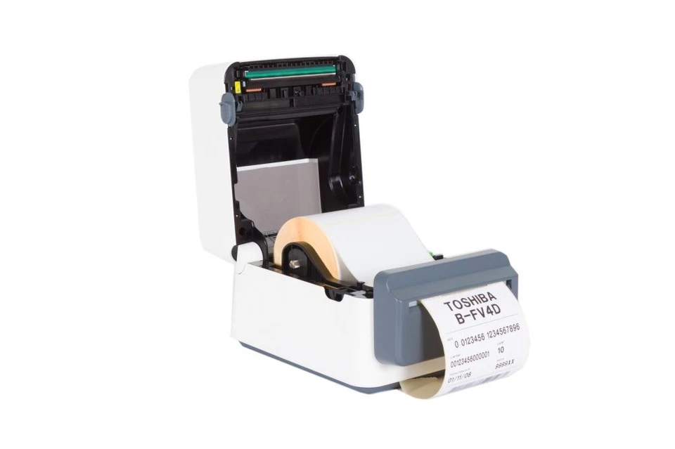 Toshiba TEC B-FV4D-TS14-QM-R 300dpi Thermal Label Printer +Cutter REF W/WARRANTY - Image 1 of 1