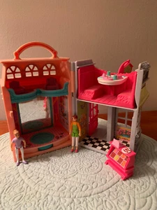 FISHER PRICE SWEET STREETS CANDY SHOP & DANCE STUDIO  FOLDING PLAYSET - Picture 1 of 6