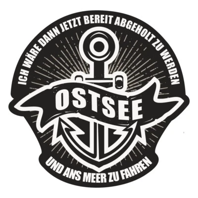Wetterfester Aufkleber OSTSEE 9 cm oder 41 cm Rostock Warnemünde Rügen Usedom  - Bild 1 von 2