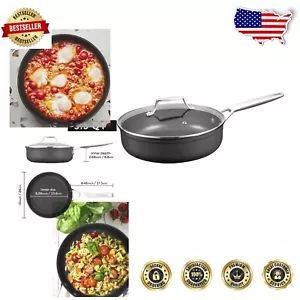 3.5 Quart Nonstick Deep Frying Pan – Induction Compatible, Durable, Easy Clean - Picture 1 of 11