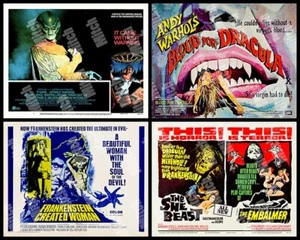 HORROR FEAR DRACULA FRANKENSTEIN EMBALMER - ALL 4 FOUR - 11 X 14 LOBBY CARDS - Picture 1 of 1