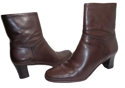 Antonio Melani Botas Anke Cuero Marrón Botín Para Mujer Talla US 6.5N Foto 1 de 4