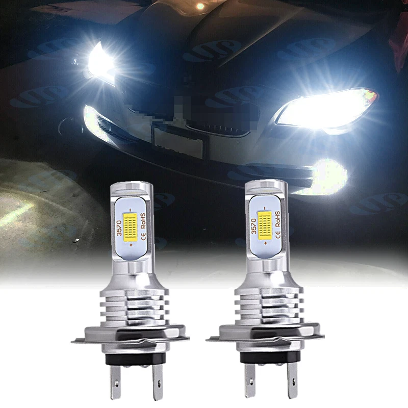 H7 Xenón Blanco LED Faro Alto/Bajo Bombillas 2X para BMW E90 F30 328i 330i Foto 1 de 4