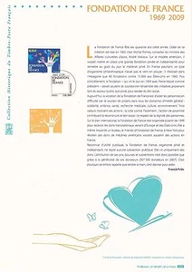 Document Philatélique 1er Jour : 07 2009 - Fondation de France - Imagen 1 de 1
