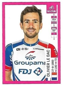 N.201 Olivier Le Gac Groupama - Fdj - Giro D'Italia 102 2019 Panini - Imagen 1 de 1