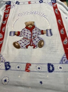 Goodnight teddy Fleece Blanket. Soft And Warm. Lightweight!  60” X 50”. - Picture 1 of 8