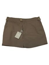 Tom Ford Slim-Fit Swim Shorts Trunks Solid Brown Size 50 IT / 34 US