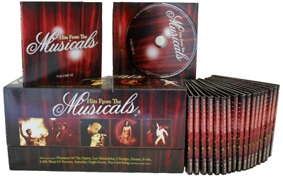 Hits From The Musicals Box Set 20 CDs Cats Chicago Evita Chicago Phantom VGC - Image 1 of 4