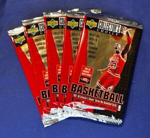 Five 5 Packs 1997-98 Upper Deck Collector's Choice Basketball 6 Cards Sealed MJ