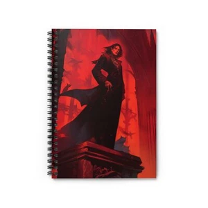Gothic Vampir rot Spirale Notizbuch - linierte Linie, Fantasy Journal [...] - Bild 1 von 6