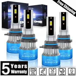 9005 9006 LED Headlight Bulbs High Low Beam For GMC Sierra 2500 1999-2004 White - Picture 1 of 13