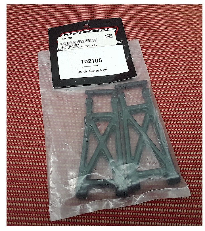 Vintage RC Car Racers Edge T02105: Rear Suspension Arm (2) - RTR Buggy Old Stock - Imagem 1 de 1