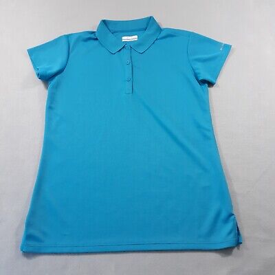 Columbia Polo Shirt Womens Size Medium Casual Fishing Hiking Blue • 14.99€