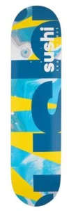 Sushi-Spektrum-Logo gelb/blaugrün Skateboard-Deck - 8,0" mit KOSTENLOSEM Griffband! - Bild 1 von 1