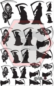 V2 Grim Reaper High Heat Firearm Vinyl Stencil For Cerakote & Duracoat! - Picture 1 of 3