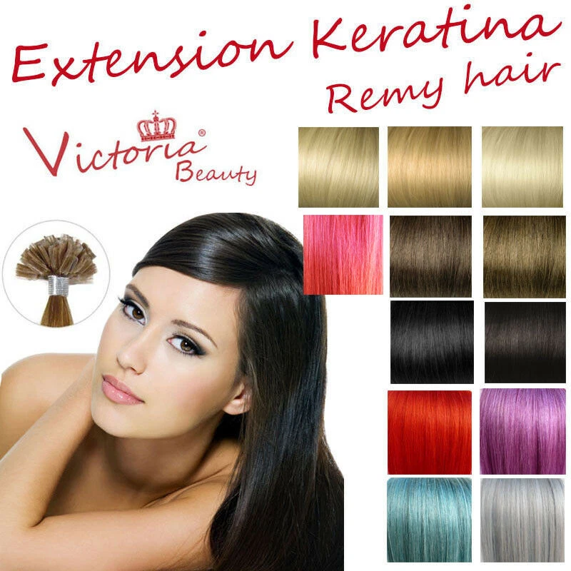 50 ciocche 0,8g Remy Capelli veri EXTENSION CHERATINA 40 grammi 53 cm ultrasuon - Immagine 1 di 1