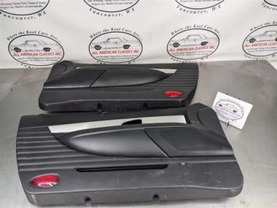 Par de paneles de moldura de puerta delantera izquierda/derecha Ford Thunderbird 2002-05 - negro - OEM Foto 1 de 4