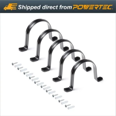 POWERTEC 70343 Perchas para Manguera y Tubería de Recogida de Polvo de 4", 5 PK Foto 1 de 4