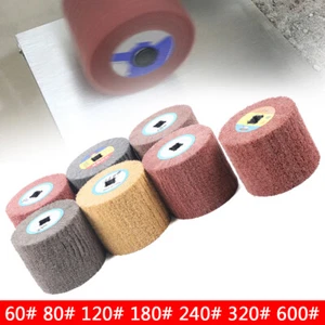 Rueda de dibujo de alambre 7 piezas Cepillo Pulidor de tambor Pulido Pulido Rueda tampón - Imagen 1 de 11