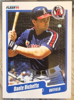 1990 Fleer Dante Bichette #127 California Angels - Image 1 of 2