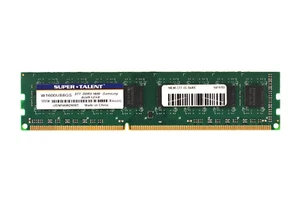 Super Talent 8GB PC3-12800 DDR3-1600 NON-ECC Unbuffered Memory W1600UB8GS Tested - Picture 1 of 3