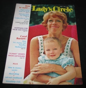 1971 July LADY'S CIRCLE - CAROL BURNETT Cover & Article (VERY GOOD) - Picture 1 of 2