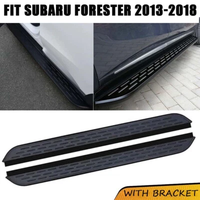 Подножки силовой порог фиксированные боковые для Subaru Forester 2013 2014-2017 2018 годов выпуска - Изображение 1 из 4