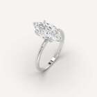 3 carat Marquise Cut Engagement Ring | Real Mined Diamond in 950 Platinum