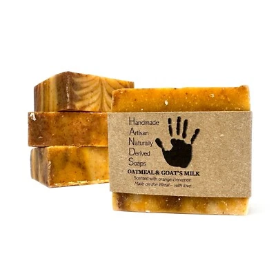 Handmade Natural Hand Soap Bar, Scented. Exfoliating & Soothing soap