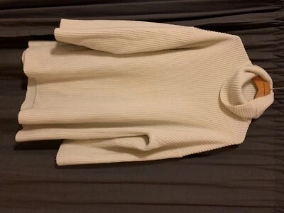 Crema Marfil Grueso Punto Suéter Vestido Wayf Grande Foto 1 de 3