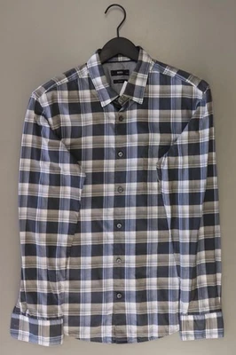 ✅ BOSS by Hugo Boss camicetta per uomo taglia 52, L a quadri blu di cotone ✅ - Immagine 1 di 4