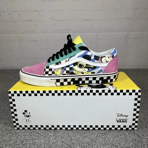 Disney Vans Old Skool x 80s Mickey Mouse Sneakers Mens 9.5 Womens 11 Skate SK8 - Picture 1 of 9
