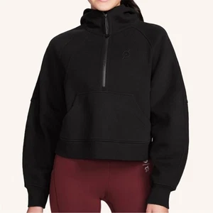 Sudadera con Capucha LULULEMON X PELOTON Buceo Grande Media Cremallera Negra M/L Nueva - Imagen 1 de 12