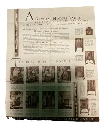 VTG General Motors Radio Poster  - Image 1 of 4