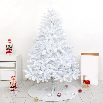 3 ft Artificial Christmas Tree Holiday Decoration White PVC Lifelike for Home - Image 1 of 4