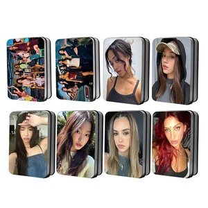 40pcs/set KATSEYE BEAUTIFUL CHAOS Lomo Photo Cards Photocard+Iron Box Megan Lara - Picture 1 of 14