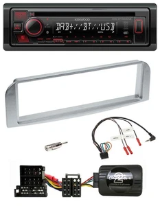 Kenwood Lenkrad CD USB Bluetooth DAB Autoradio für Alfa 147 GT silbergrau - Bild 1 von 8