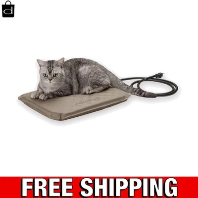 K&H Orthopedic Heated Cat Bed: Portable 18x14 Warming Pad for Outdoor Use - Image 1 of 4